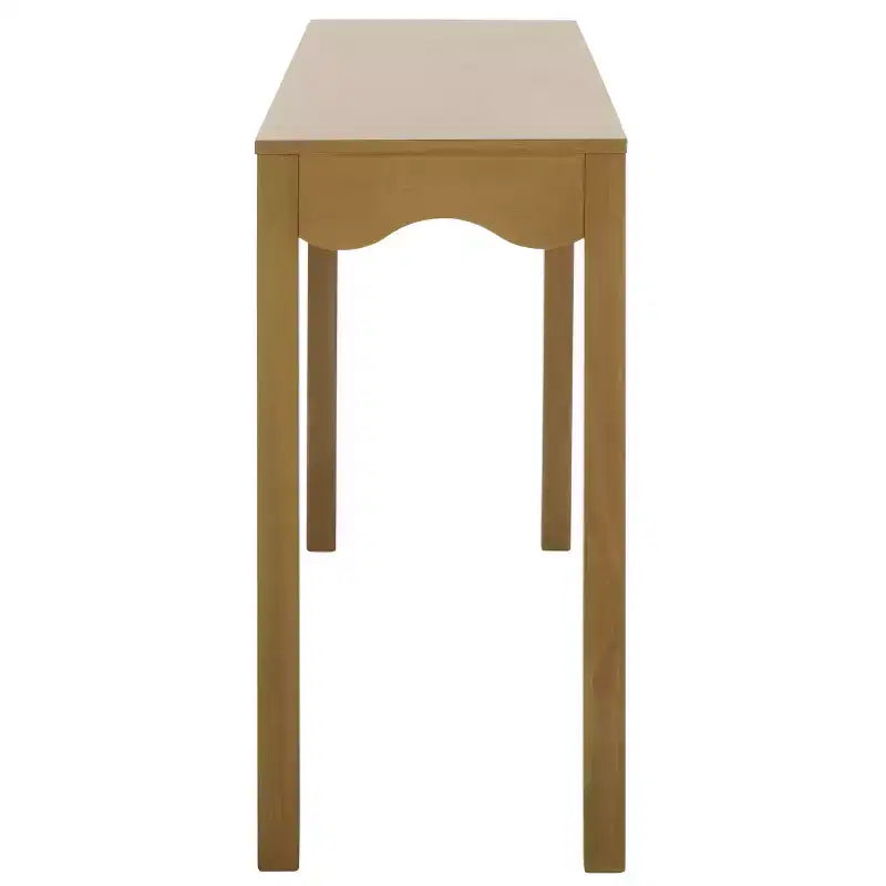 Console Wavy avec pieds épingles, finition pin naturel