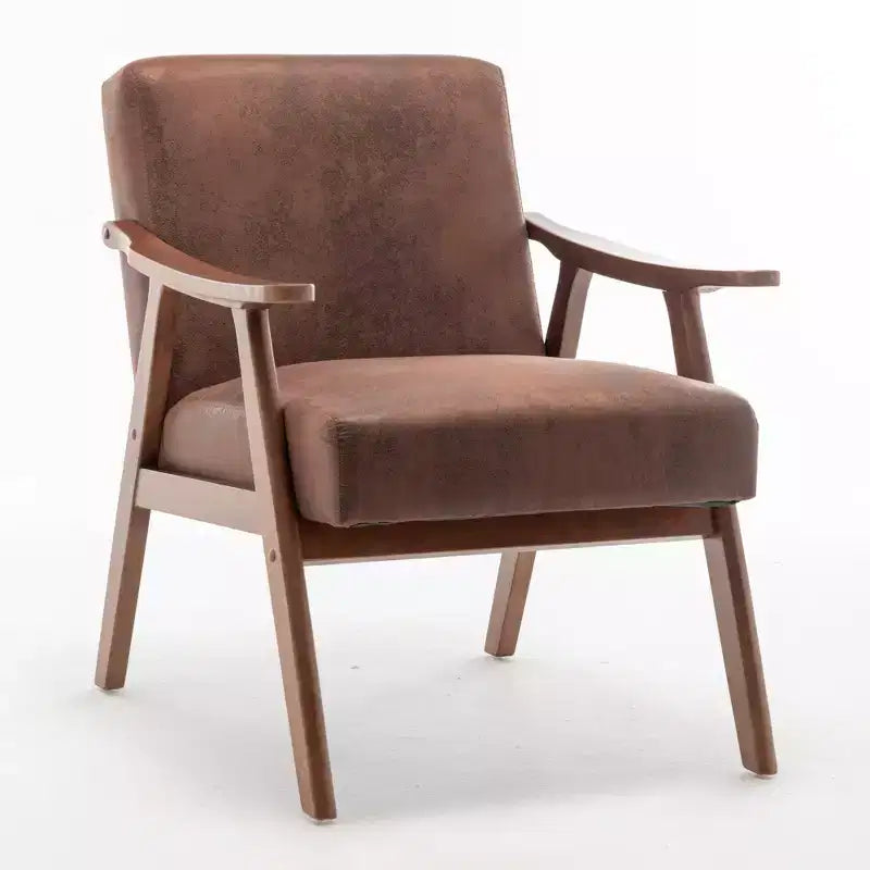 Fauteuil d'appoint en velours Mid-Century pour salon