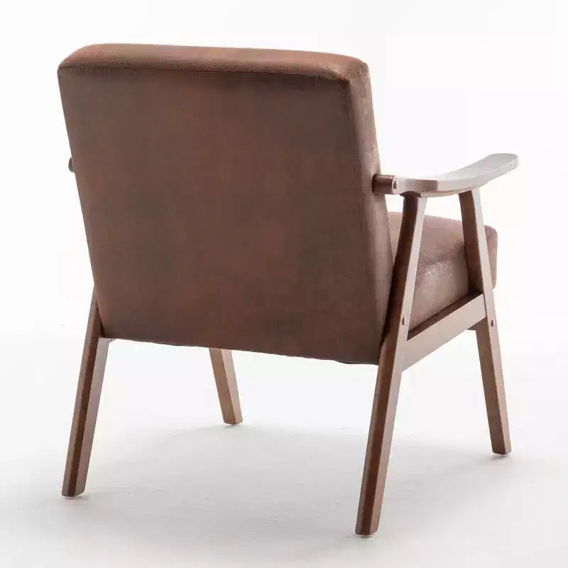 Fauteuil d'appoint en velours Mid-Century pour salon