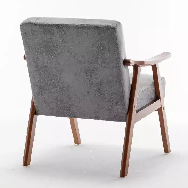 Fauteuil d'appoint en velours Mid-Century pour salon