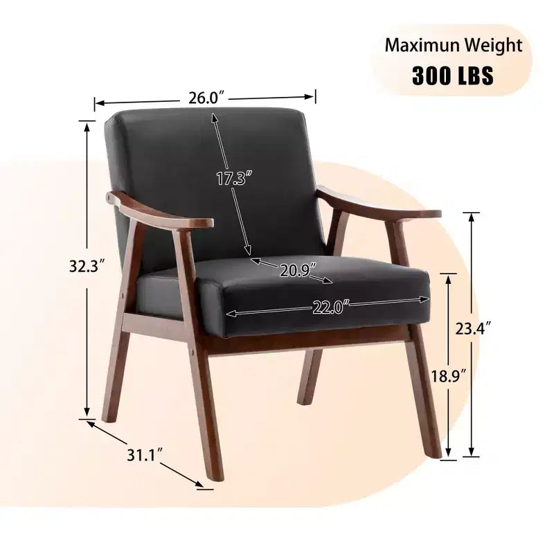 Fauteuil d'appoint en velours Mid-Century pour salon