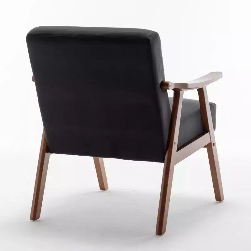 Fauteuil d'appoint en velours Mid-Century pour salon