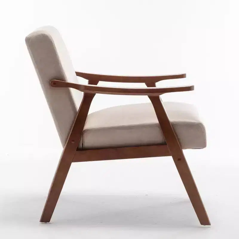 Fauteuil d'appoint en velours Mid-Century pour salon