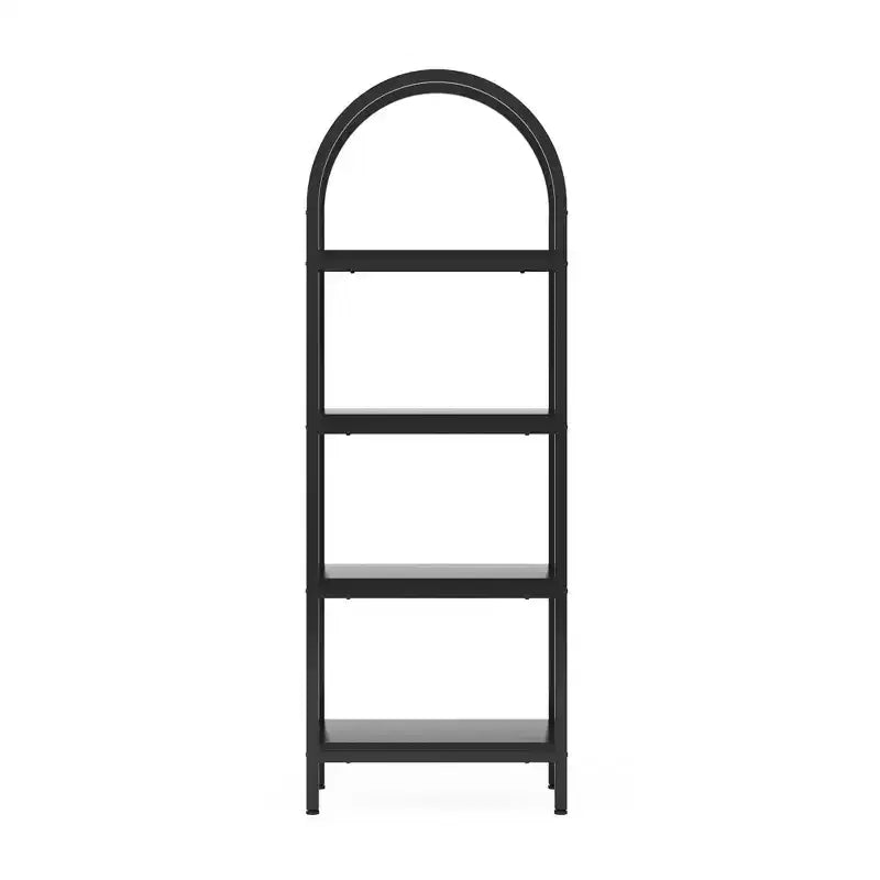 Étagère en bois à 4 niveaux pour livres, plantes et objets de décoration