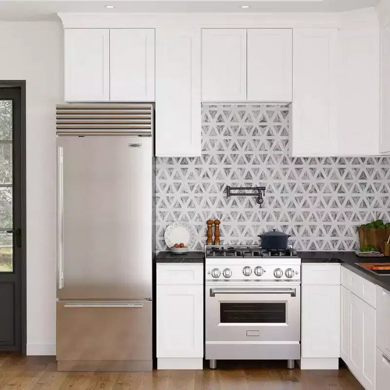 Meuble bas de cuisine avec tiroir, cadre en contreplaqué, recouvrement complet avec fermeture douce