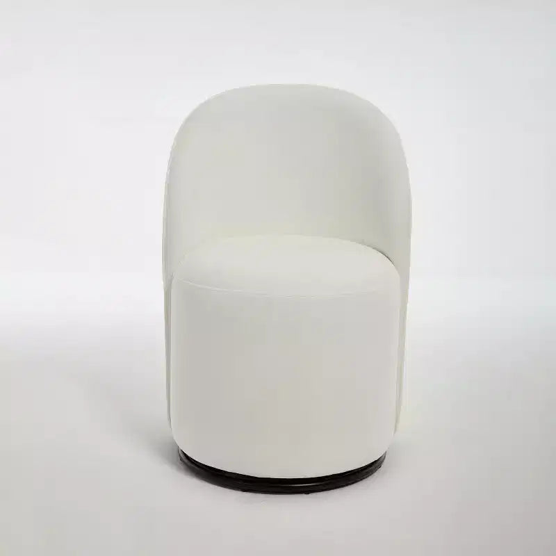 Chaise de salle à manger moderne pivotante à 360° en velours avec coussin épais