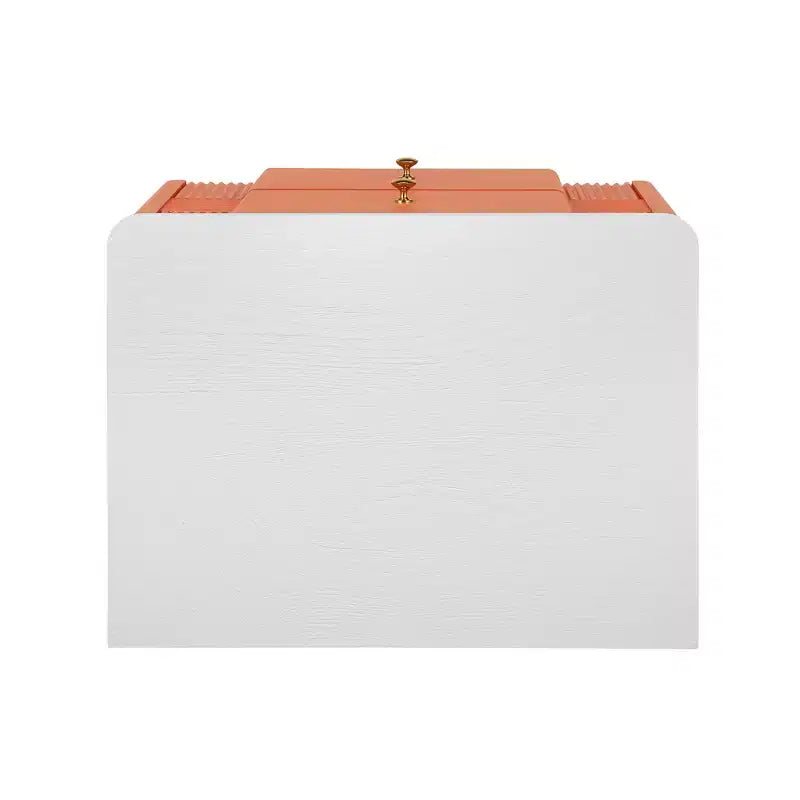Table de chevet moderne minimaliste avec 2 tiroirs, poignées et pieds en métal doré, design texturé