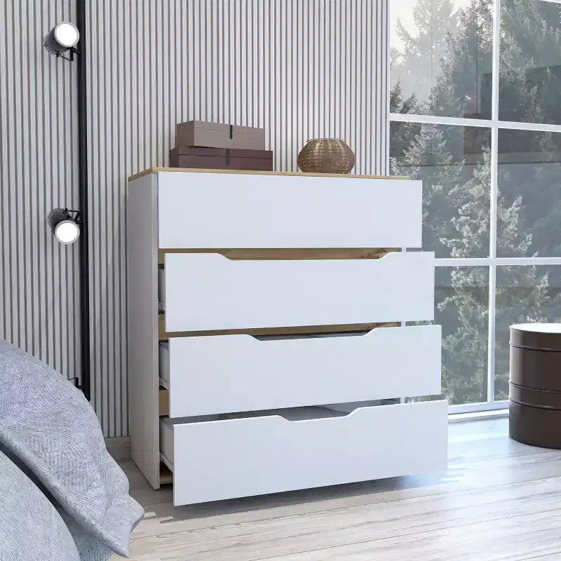 Tiroirs coulissants fluides, Commode de rangement polyvalente