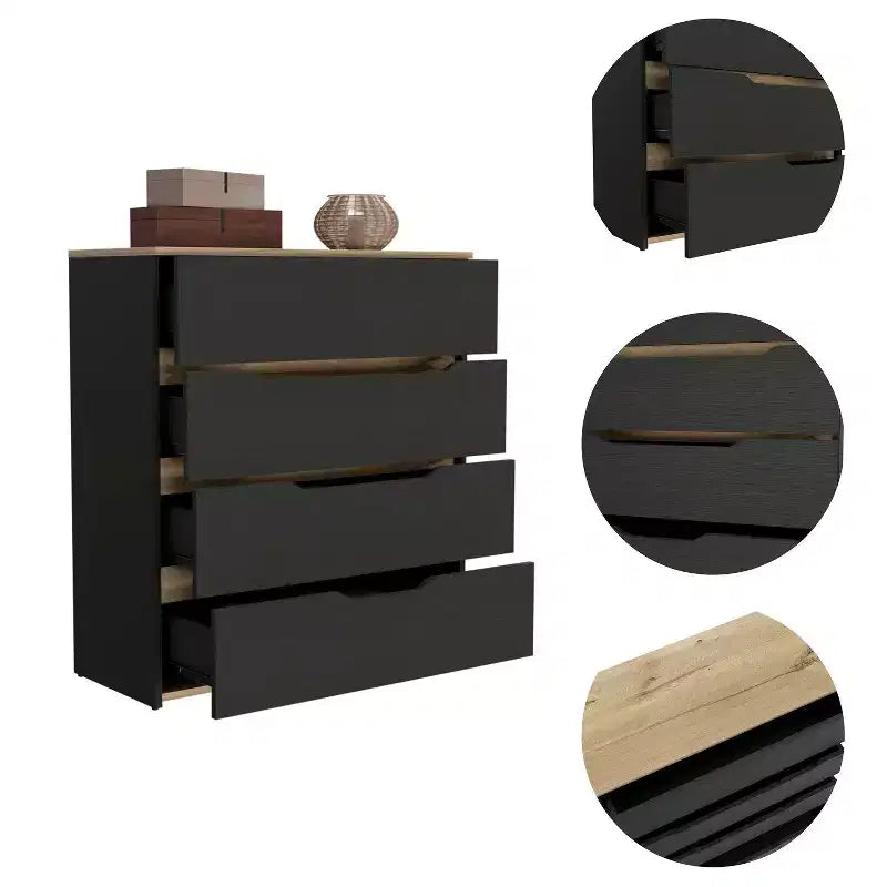 Tiroirs coulissants fluides, Commode de rangement polyvalente