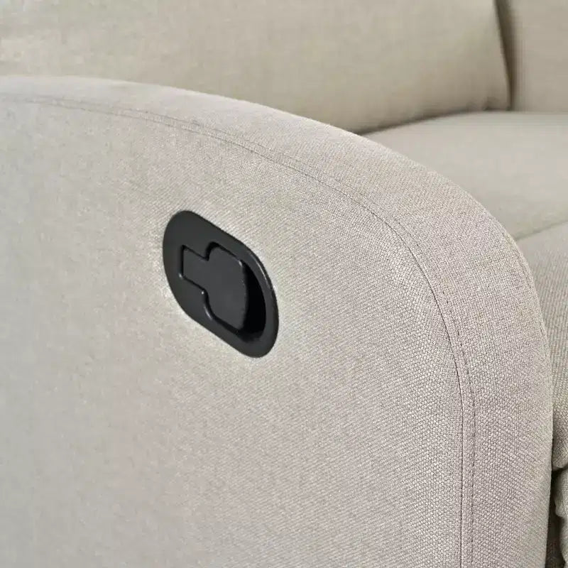 Fauteuil inclinable rembourré contemporain avec 3 positions de dossier réglables