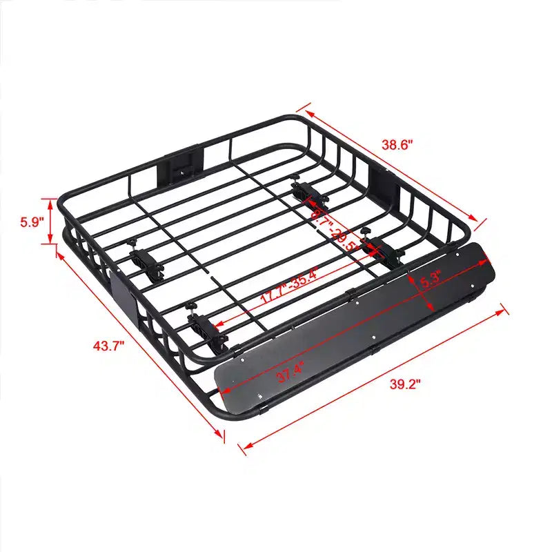 Panier de toit porte-bagages, support de bagages de toit, résistant aux intempéries, montage supérieur